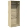 Engineered wood wardrobe in Sonoma oak, 80x50x200 cm. by , Wardrobes - Ref: Foro24-3307794, Price: 147,86 €, Discount: %