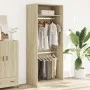 Engineered wood wardrobe in Sonoma oak, 80x50x200 cm. by , Wardrobes - Ref: Foro24-3307794, Price: 147,86 €, Discount: %