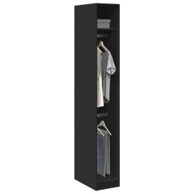 Schwarzer 30x50x200 cm großer Schrank aus Holzwerkstoff von , Kleiderschränke - Ref: Foro24-3307775, Preis: 119,61 €, Rabatt: %