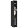 Armario de madera de ingeniería negro 30x50x200 cm de , Armarios roperos - Ref: Foro24-3307775, Precio: 123,78 €