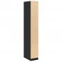 Engineered wood black wardrobe 30x50x200 cm by , Wardrobes - Ref: Foro24-3307775, Price: 119,61 €, Discount: %