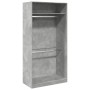 Grau-betonfarbener Sperrholzschrank 100x50x200 cm von , Kleiderschränke - Ref: Foro24-3307804, Preis: 162,01 €, Rabatt: %