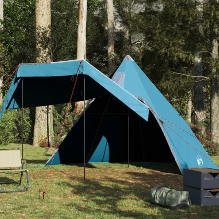 Waterproof blue tipi tent for 5 people by , tents - Ref: Foro24-4009408, Price: 79,93 €, Discount: %