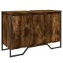 Bathroom vanity cabinet in smoked oak engineered wood, 91x35x60 cm. by , Bathroom furniture - Ref: Foro24-848661, Price: 88,7...