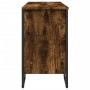 Bathroom vanity cabinet in smoked oak engineered wood, 91x35x60 cm. by , Bathroom furniture - Ref: Foro24-848661, Price: 89,9...