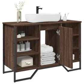 Waschbeckenunterschrank aus braunem Eichenholz, 91x35x60 cm. von , Badezimmermöbel - Ref: Foro24-848668, Preis: 82,69 €, Raba...