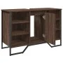 Armario lavabo baño madera ingeniería marrón roble 91x35x60 cm de , Muebles de baño - Ref: Foro24-848668, Precio: 82,69 €, De...