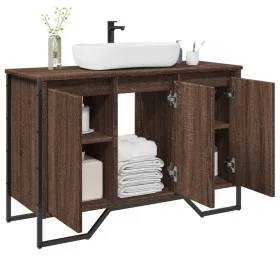 Waschbeckenunterschrank aus braunem Eichenholz, 91x35x60 cm. von , Badezimmermöbel - Ref: Foro24-848663, Preis: 86,36 €, Raba...