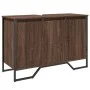Bathroom vanity cabinet in brown oak wood, engineered, 91x35x60 cm. by , Bathroom furniture - Ref: Foro24-848663, Price: 86,3...