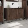 Bathroom vanity cabinet in brown oak wood, engineered, 91x35x60 cm. by , Bathroom furniture - Ref: Foro24-848663, Price: 86,3...