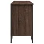 Bathroom vanity cabinet in brown oak wood, engineered, 91x35x60 cm. by , Bathroom furniture - Ref: Foro24-848663, Price: 86,3...