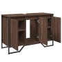 Waschbeckenunterschrank aus braunem Eichenholz, 91x35x60 cm. von , Badezimmermöbel - Ref: Foro24-848663, Preis: 87,80 €, Raba...