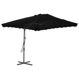 Gartenschirm mit schwarzem Stahlmast 250x250x230cm von vidaXL, Sonnenschirme - Ref: Foro24-312516, Preis: 112,77 €, Rabatt: %