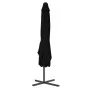 Sombrilla de jardín con palo de acero negro 250x250x230cm de vidaXL, Sombrillas - Ref: Foro24-312516, Precio: 113,27 €, Descu...
