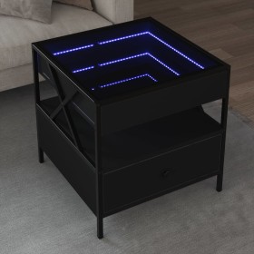 Mitteltisch mit Infinity LED Schwarz 50x50x51 cm von , Couchtisch - Ref: Foro24-847712, Preis: 90,31 €, Rabatt: %