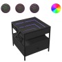 Coffee table with Infinity LED black 50x50x51 cm by , Coffee table - Ref: Foro24-847712, Price: 90,23 €, Discount: %