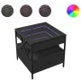 Coffee table with Infinity LED black 50x50x51 cm by , Coffee table - Ref: Foro24-847712, Price: 89,20 €, Discount: %