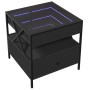 Coffee table with Infinity LED black 50x50x51 cm by , Coffee table - Ref: Foro24-847712, Price: 90,23 €, Discount: %