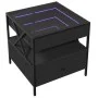 Coffee table with Infinity LED black 50x50x51 cm by , Coffee table - Ref: Foro24-847712, Price: 89,20 €, Discount: %