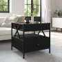 Coffee table with Infinity LED black 50x50x51 cm by , Coffee table - Ref: Foro24-847712, Price: 89,20 €, Discount: %