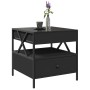 Mesa de centro con Infinity LED negro 50x50x51 cm de , Mesas de centro - Ref: Foro24-847712, Precio: 90,23 €, Descuento: %