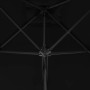 Garden umbrella with black steel pole 250x250x230cm by vidaXL, Umbrellas - Ref: Foro24-312516, Price: 93,46 €, Discount: %
