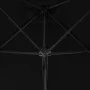 Garden umbrella with black steel pole 250x250x230cm by vidaXL, Umbrellas - Ref: Foro24-312516, Price: 113,27 €, Discount: %
