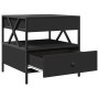Coffee table with Infinity LED black 50x50x51 cm by , Coffee table - Ref: Foro24-847712, Price: 90,23 €, Discount: %