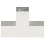 Galvanized metal X-shaped post connector 81x81 mm by , fence posts - Ref: Foro24-145467, Price: 25,60 €, Discount: %