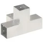 Galvanized metal X-shaped post connector 81x81 mm by , fence posts - Ref: Foro24-145467, Price: 25,60 €, Discount: %