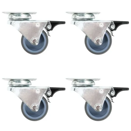 Double swivel wheels 8 units 50 mm by , Material handling - Ref: Foro24-277926, Price: 29,38 €, Discount: %
