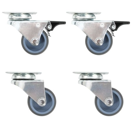 Double swivel wheels 24 units 50 mm by , Material handling - Ref: Foro24-277924, Price: 89,54 €, Discount: %