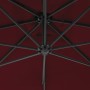 Cantilever umbrella with steel post in burgundy color, 250x250 cm. by vidaXL, Umbrellas - Ref: Foro24-312510, Price: 120,56 €...