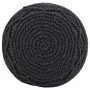 Handmade macramé pouf in anthracite gray cotton, 45x30 cm by , Ottomans - Ref: Foro24-324005, Price: 75,32 €, Discount: %