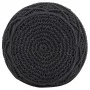 Handmade macramé pouf in anthracite gray cotton, 45x30 cm by , Ottomans - Ref: Foro24-324005, Price: 75,32 €, Discount: %