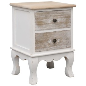 Mesita de noche madera de Paulownia 35x30x50 cm de , Mesitas de noche - Ref: Foro24-284064, Precio: 93,10 €, Descuento: %