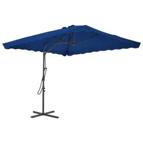 Gartenschirm mit blauem Stahlmast 250x250x230cm von vidaXL, Sonnenschirme - Ref: Foro24-312517, Preis: 78,89 €, Rabatt: %