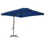 Garden umbrella with blue steel pole 250x250x230cm by vidaXL, Umbrellas - Ref: Foro24-312517, Price: 86,15 €, Discount: %