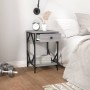 Mesita de noche madera contrachapada gris Sonoma 40x42x60 cm de , Mesitas de noche - Ref: Foro24-826341, Precio: 49,79 €, Des...