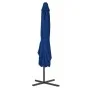Sombrilla de jardín con palo de acero azul 250x250x230cm de vidaXL, Sombrillas - Ref: Foro24-312517, Precio: 84,83 €, Descuen...