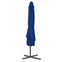 Sombrilla de jardín con palo de acero azul 250x250x230cm de vidaXL, Sombrillas - Ref: Foro24-312517, Precio: 93,46 €, Descuen...