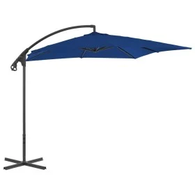 Cantilever parasol with sky blue steel pole 250x250 cm by vidaXL, Umbrellas - Ref: Foro24-312513, Price: 103,99 €, Discount: %