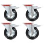 Ruedas giratorias con frenos dobles 4 unidades 160 mm by , Material handling - Ref: Foro24-143452, Price: 56,54 €, Discount: %