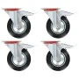 Ruedas giratorias con frenos dobles 4 unidades 160 mm by , Material handling - Ref: Foro24-143452, Price: 65,85 €, Discount: %