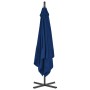 Sombrilla voladiza con poste de acero azul celeste 250x250 cm de vidaXL, Sombrillas - Ref: Foro24-312513, Precio: 106,53 €, D...