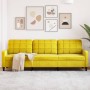 Sofá de 3 plazas terciopelo amarillo 210 cm by , Sofas - Ref: Foro24-4007650, Price: 284,43 €, Discount: %