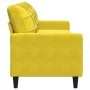 Sofá de 3 plazas terciopelo amarillo 210 cm by , Sofas - Ref: Foro24-4007650, Price: 279,98 €, Discount: %