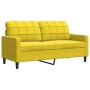 Zweiteiliges Sofaset mit gelben Samtkissen. von , Sofas - Ref: Foro24-3278477, Preis: 526,94 €, Rabatt: %