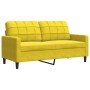 Juego de sofás con cojines 3 piezas terciopelo amarillo by , Sofas - Ref: Foro24-3278437, Price: 675,65 €, Discount: %