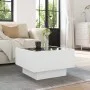 Mesa de centro con LED madera de ingeniería blanca 50x50x30 cm by , Coffee table - Ref: Foro24-847504, Price: 104,31 €, Disco...